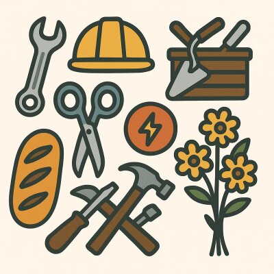  
 Berufe Aufkleber &ndash; hochwertige Vinyl...