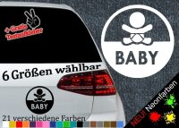 Baby Aufkleber Kleinkind S&auml;ugling Nachwuchs Familie...