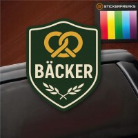 B&auml;cker Wappen Pretzel (je 1x "S, M, L, XL") (Set)