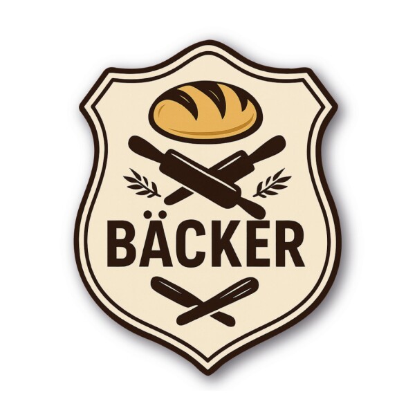 B&auml;cker Handwerkszeichen (je 1x "S, M, L, XL") (Set)