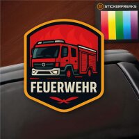 Feuerwehr mit Auto