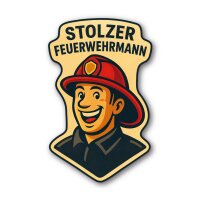 Stolzer Feuerwehrmann 19x12cm (L)