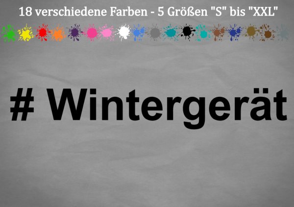 # Winterger&auml;t